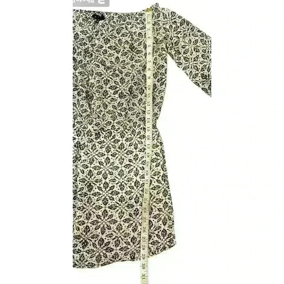 Paige clover print off the shoulder summer gathered floral dress with buttons - Picture 9 of 12